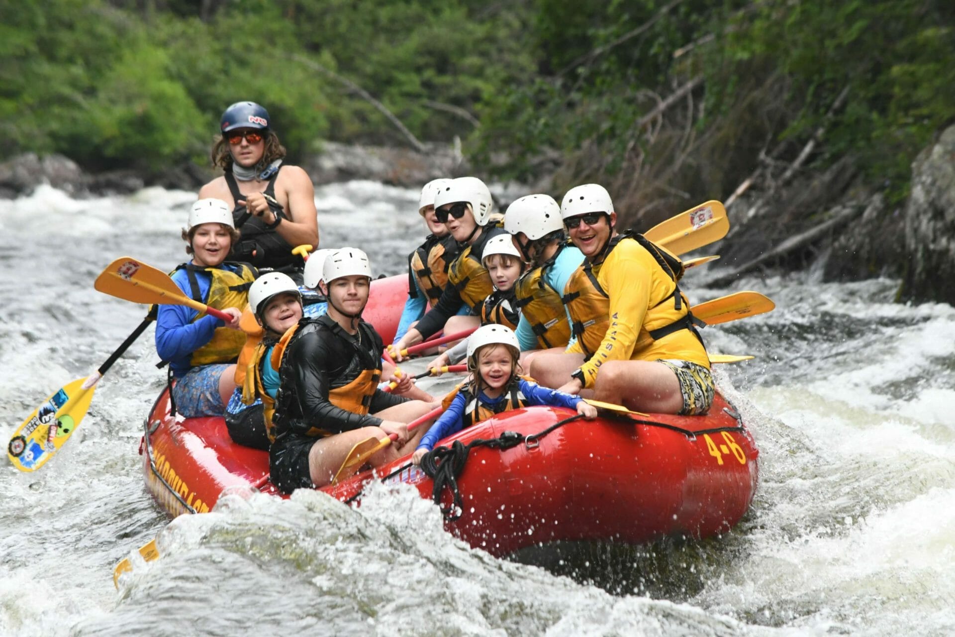 Family fun on the Kennebec River whitewater rafting in Maine