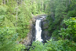Moxie Falls Waterfall in Maine