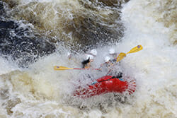 People Whitewater Rafting