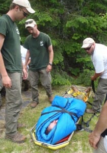 Wilderness First Aid demonstration