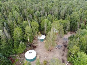 Yurt camping in maine